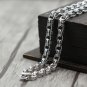 Chrome Hearts Lobster clasp Chain S925 Sterling Silver Rome alphabet Fashion Necklace 8 mm diameter