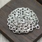 Chrome Hearts Lobster clasp Chain S925 Sterling Silver Rome alphabet Fashion Necklace 8 mm diameter