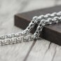 Chrome Hearts Lobster clasp Chain S925 Sterling Silver Rome alphabet Fashion Necklace 8 mm diameter