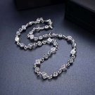 Chrome Hearts dice Chain S925 Sterling Silver Classic  cross Fashion Handmade Necklace