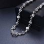 Chrome Hearts dice Chain S925 Sterling Silver Classic  cross Fashion Handmade Necklace
