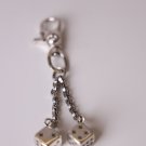 Chrome Hearts Dice Key buckle Retro Cross bag Hanging jewelry S925 Sterling Silver Key buckle