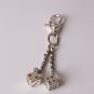 Chrome Hearts Dice Key buckle Retro Cross bag Hanging jewelry S925 Sterling Silver Key buckle