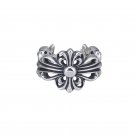 Chrome Hearts ring S925 Sterling Silver cruciate flower ring,  lovers ring