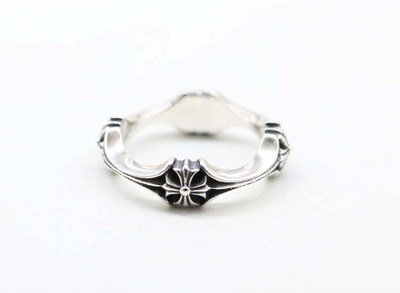 Chrome Hearts Cross Lovers Ring S925 Sterling Silver Rock Punk Personalized Handmade ring