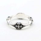 Chrome Hearts Cross Lovers Ring S925 Sterling Silver Rock Punk Personalized Handmade ring