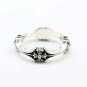 Chrome Hearts Cross Lovers Ring S925 Sterling Silver Rock Punk Personalized Handmade ring