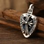 Chrome Hearts Guitar shrapnel Cross Pendant S925 Sterling Silver rock photo album Pendant