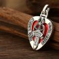 Chrome Hearts Guitar shrapnel Cross Pendant S925 Sterling Silver rock photo album Pendant