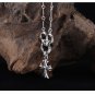 Chrome Hearts Cross Pendant rock Necklace S925 Sterling Silver Handmade Necklace