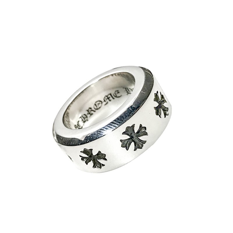 Chrome Hearts cross Handmade ring, S925 Sterling Silver lovers Cross rock ring