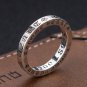 Chrome Hearts forever ring, S925 Sterling Silver lovers Cross rock 3mm ring Men's and women's ring