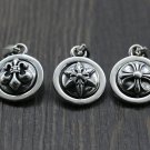 Chrome Hearts Cross Pendant S925 Sterling Silver rock Cross anchor hexagram rotatable Pendant