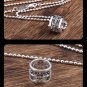 Chrome Hearts Cross Ring Pendant Necklace S925 Sterling Silver Cross rock Necklace