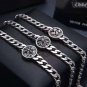 Chrome Hearts Cross flip Pendant Bracelet-S925 Sterling Silver Smooth Rock retro Bracelet
