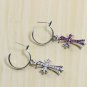S925 Sterling Silver Zircon Cross Earring -Chrome Hearts Retro Earring Handmade Dagger jewellery