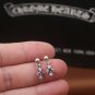 Chrome Hearts Retro Earring S925 Sterling Silver Zircon Cross  Earring - Handmade Earring  jewellery
