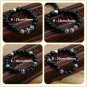Chrome Hearts Cross Black Agate Silver Bead Bracelet S925 Sterling Silver Rock retro Bracelet