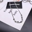Chrome Hearts Dice Fashion Necklace S925 Sterling Silver Cross rock handmade Necklace