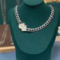 Chrome Hearts Cross Rock tongue Necklace S925 Sterling Silver rock handmade Necklace