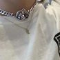 Chrome Hearts Cross Rock tongue Necklace S925 Sterling Silver rock handmade Necklace