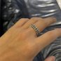 Chrome Hearts Ring S925 Sterling Silver Retro Gear Cross Ring Punk Ring