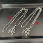 Chrome Hearts Three crosses Necklace S925 Sterling Silver rock handmade sweethearts Necklace