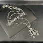 Chrome Hearts Three crosses Necklace S925 Sterling Silver rock handmade sweethearts Necklace