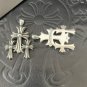 Chrome Hearts Three crosses Necklace S925 Sterling Silver rock handmade sweethearts Necklace