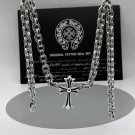 Chrome Hearts Necklace Punk Personality Trend Hip Hop Vintage Cross Letter Necklace