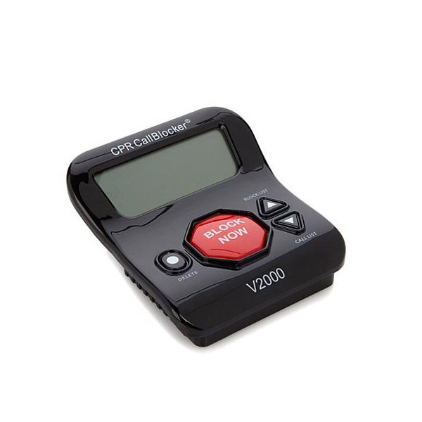 Call Blocker V2000 Black - Call Blocking Device, Telephone Blocking, Spam Call Blocker