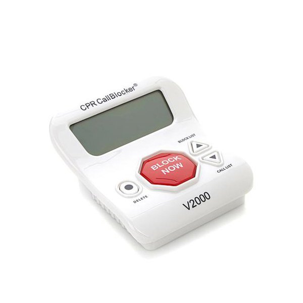Call Blocker V2000 White - Call Blocking Device, Telephone Blocking, Spam Call Blocker
