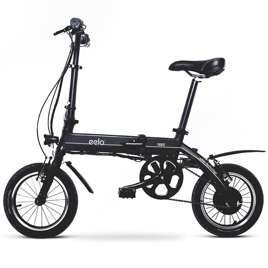 eelo 1885 Folding Electric Bike (Black)