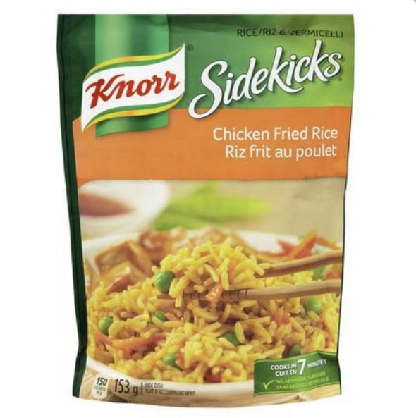 Knorr Sidekicks Chicken Fried Rice 12 x 153g packages From Canada