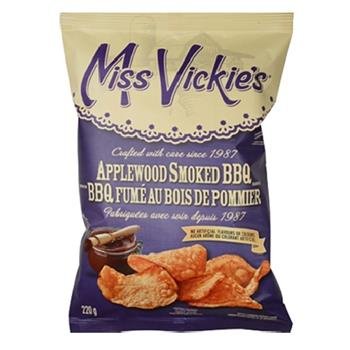 Miss Vickie's Applewood Smoked BBQ Potato Chips 220 g X 4 bags From canada