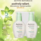 Aveeno Active Naturals Positively Radiant Daily Moisturizer SPF15 Lotion 2x120ml From Canada