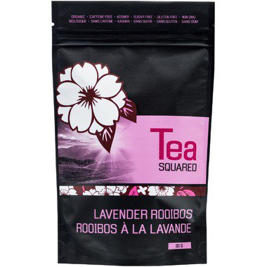 Tea Squared Lavender Rooibos Tea 80g  Loose Tea   From Canada