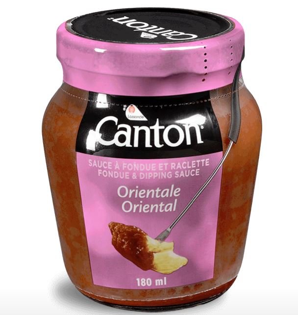 Gourmet Canton ORIENTAL Fondue and Raclette dipping sauce, 180mLX 4