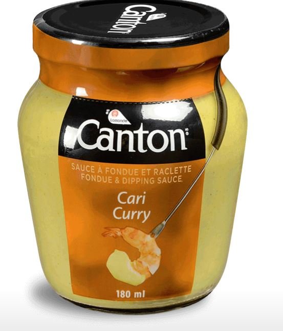 Gourmet Canton CURRY Fondue and Raclette dipping sauce, 180mLX 4 From ...