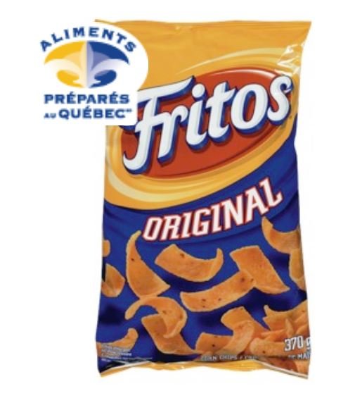 Fritos Original Corn Chips 370g From Canada