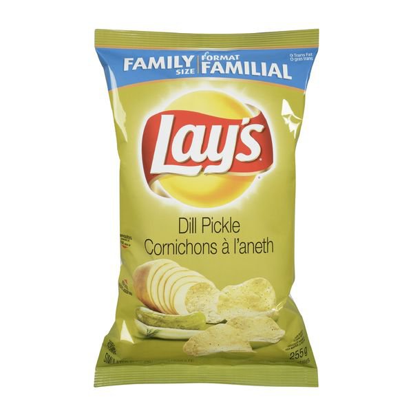 LAY'S Family size dill pickle chips 255 G 255 gr From Canada