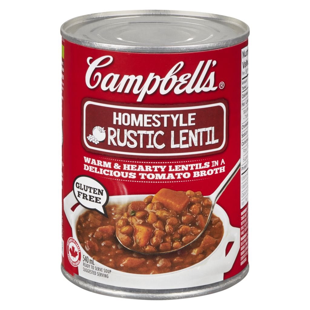 Campbells Ready To Serve Homestyle Rustic Lentil Soup Gluten Free 6