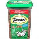 TEMPTATIONS Classic Treats for Cats Seafood Medley Flavor 454gr= 4 lb  X 4Pack From Canada