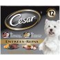 Cesar  Dog Food  ENTRÉES: 12 FILET MIGNON FLAVOUR & 12 WITH CHICKEN AND LIVER  100g Portion