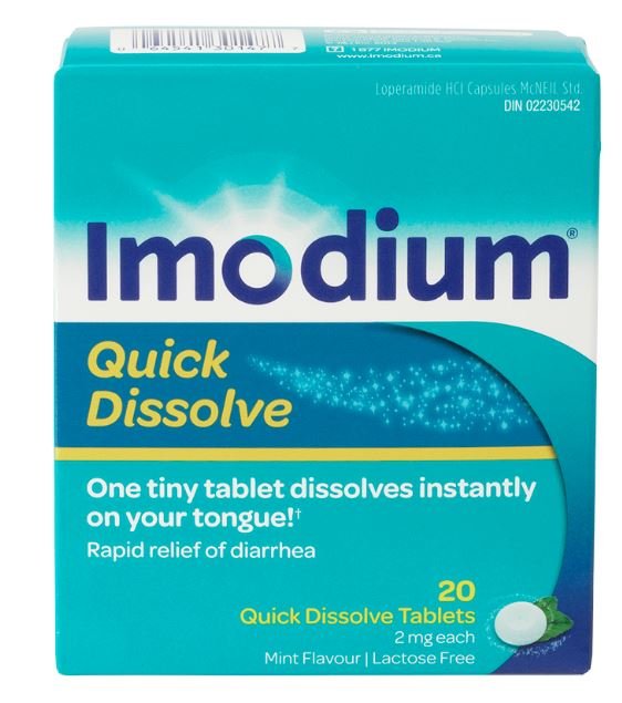 Imodium Quick Dissolve Mint Flavor 20 Tablets From canada