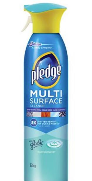 Pledge&Acirc;&reg; Multi-Surface Rainshower&acirc;�&cent; Aerosol Easy to Hold and spray from canada