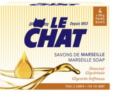 Savon De Marseilles Le Chat Soaps Glycerin Softness 4 Bars 100 G From Canada