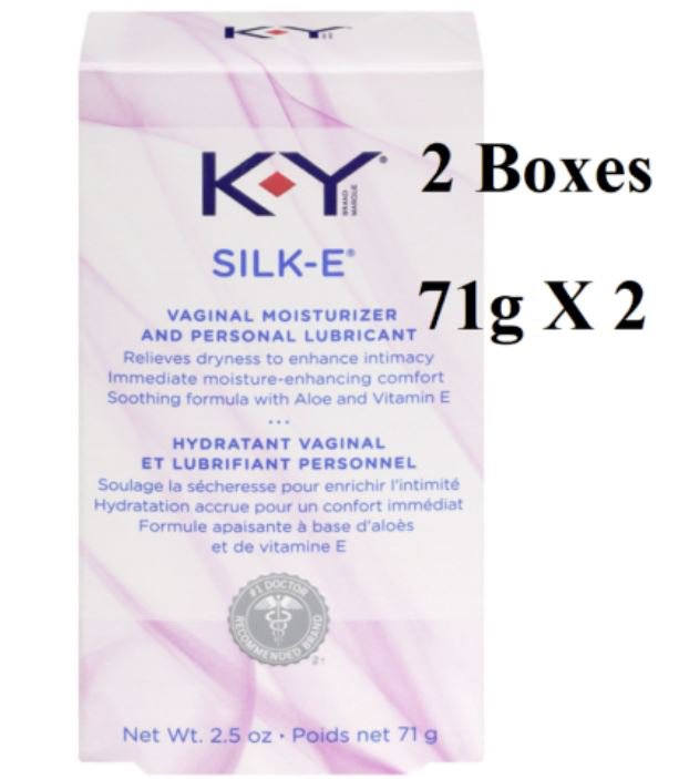 SilkE Vaginal Moisturizer and Personal Lubricant, 71 g x 2 Boxes From
