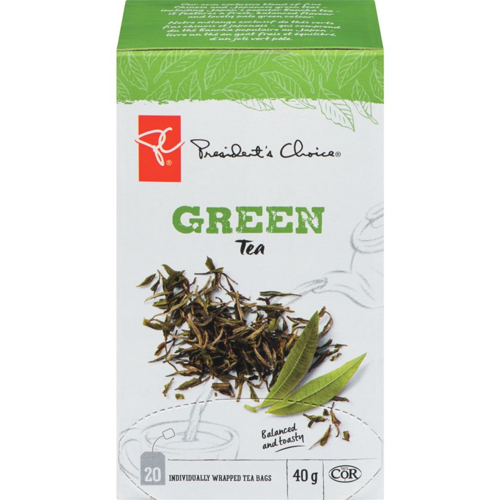 PRESIDENT'S CHOICE Herbal Tea, Lemon Ginger 20 ea X 6 = 120 bags from