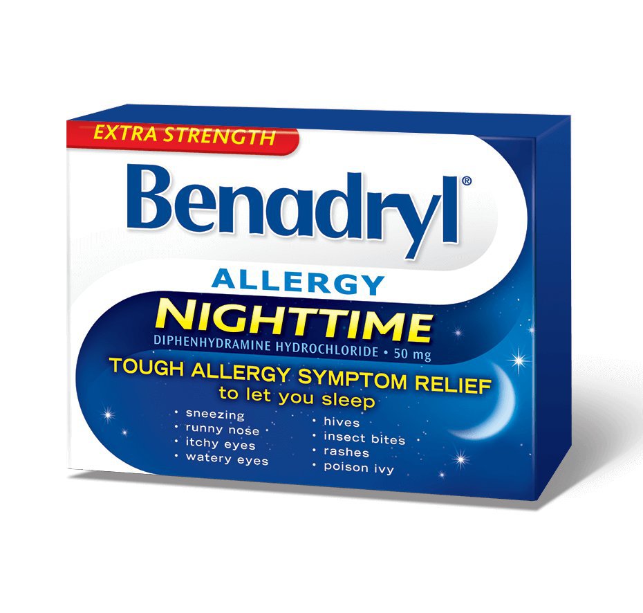 Benadryl Extra Strength Nighttime 2 x 24 Caplets CanadaFrom canada